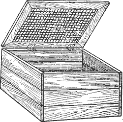 Ящик для утки с утятами 