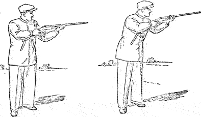 Изготовка для стрельбы на круглом стенде 