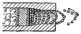 Рис. 110. Вылет снаряда дроби из чока