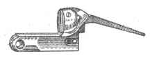 Рис. 19. Коленчатая колодка двуствольного ружья с откидными стволами