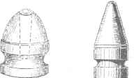 Рис. 43. Пули для стрельбы из ружей со стволами сверловки парадокс